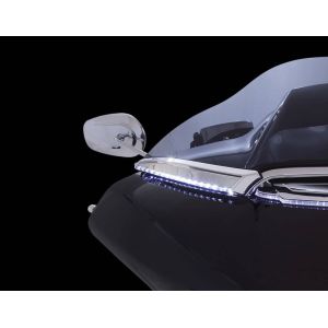 Horizon LED Lighted Windshield Trim for Road Glide