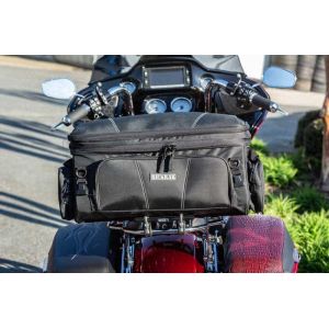 Red Harley Davidson with RickRak for King HD Two-Up Detachable Luggage Rack