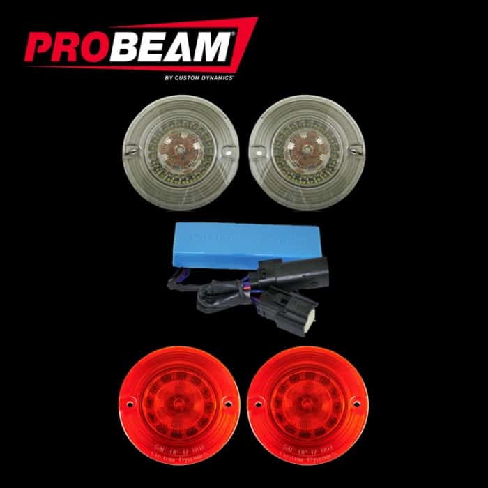 Custom Dynamics Probeam LED Red Turn Signal Insert Kit PB-R-1156-T