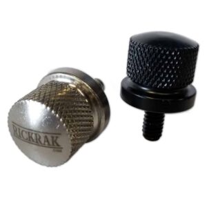 NEW DESIGN RICKRAK Extended Seat Bolt Compatible with Harley Davidson Touring Bikes 100% STAINLESS STEEL SILVER 