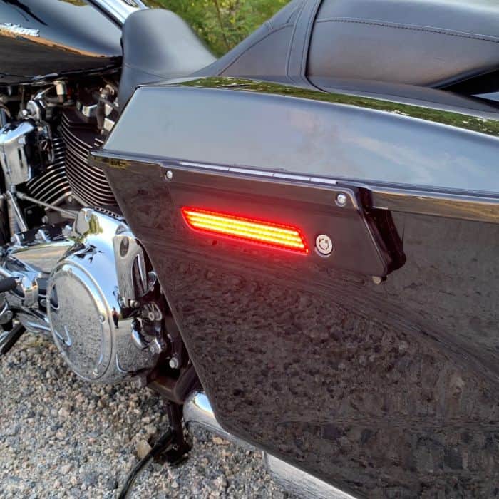 Yellow Latch Cover Reflector for Harley Touring FLHT FLHR FLHX Saddlebag 2014-up 