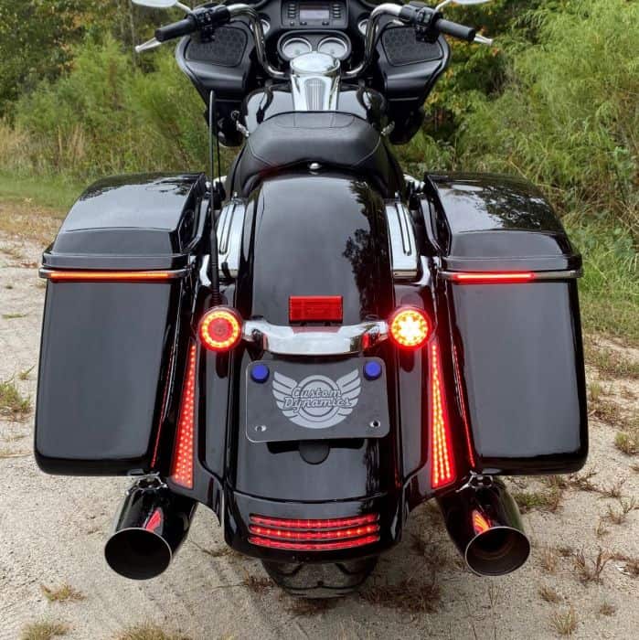 LED Saddlebag Brake Turn Light Fit For Harley Touring Street Electra Glide 14-20