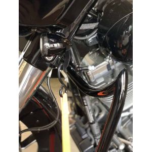 Alternative view of Fork Tie Down Brackets for '97-'23 Batwing Models