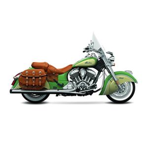 500-0500C Rinehart Racing 4" Slip-On Mufflers Chrome W/Chrome End Caps 14-UP Indian Cruisers