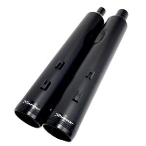 500-0111T Rinehart Racing MOTOPRO45 4.5" Black with Black Tradition End Caps Slip-On Mufflers for 2017-Newer Harley Touring Models