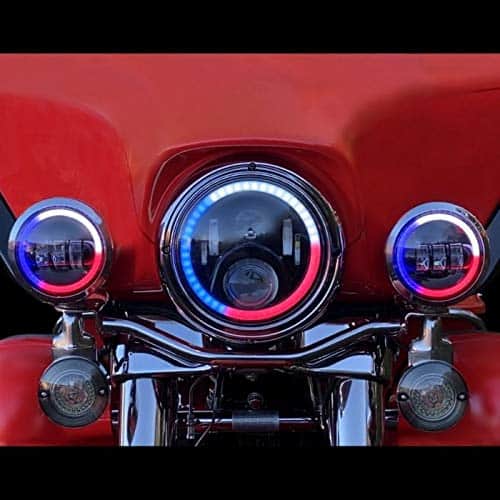 7" LED Headlight Mounting Ring Fit Harley Street Glide FLHX Touring