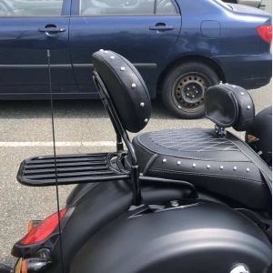 Alternative view of Combo Kit with Universal RickRak for Indian Bagger with Sissy Bar Luggage Rack NON-ROLLER BAG
