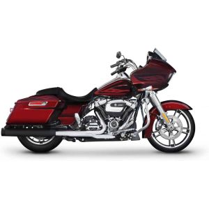 500-0183 2017-UP Rinehart Racing DBX40 4" Slip-On Mufflers Black w/Black End Caps