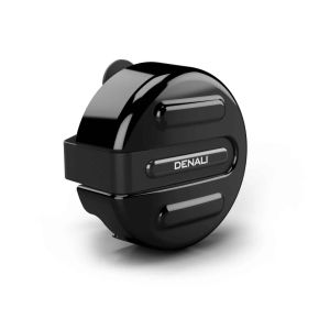 Denali SoundBomb™ V-Twin Dual-Tone Air Horn with Cover and Wiring Harness - Black Bracket