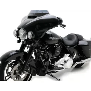 Alternative view of Denali SoundBomb™ V-Twin Dual-Tone Air Horn with Cover and Wiring Harness - Black Bracket