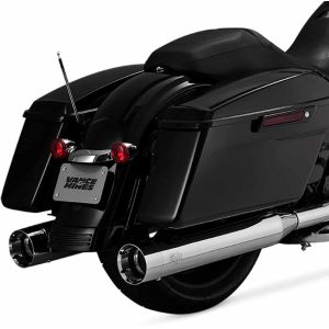 Vance and Hines 16650 Chrome Oversized 450 Titan Slip-on Mufflers for 2017-Newer Harley-Davidson M8 Touring Models