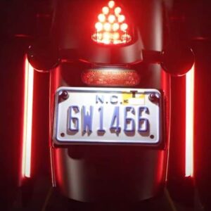 Alternative view of Custom Dynamics® Red Plasma Rods™ Auxiliary Led Light Bars For Indian Motorcycles