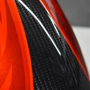 Alternative view of RickRak® REAL Carbon Fiber 18" Fat Fender w Custom Paint and Clear Coating