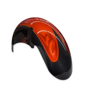 RickRak® REAL Carbon Fiber 18" Fat Fender w Custom Paint and Clear Coating