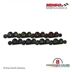 Koso&reg; HD-03 4pc LCD Gauge Kit - 8 Changeable Colors - for '14-'23 Harley-Davidson&reg; Touring - Image 3