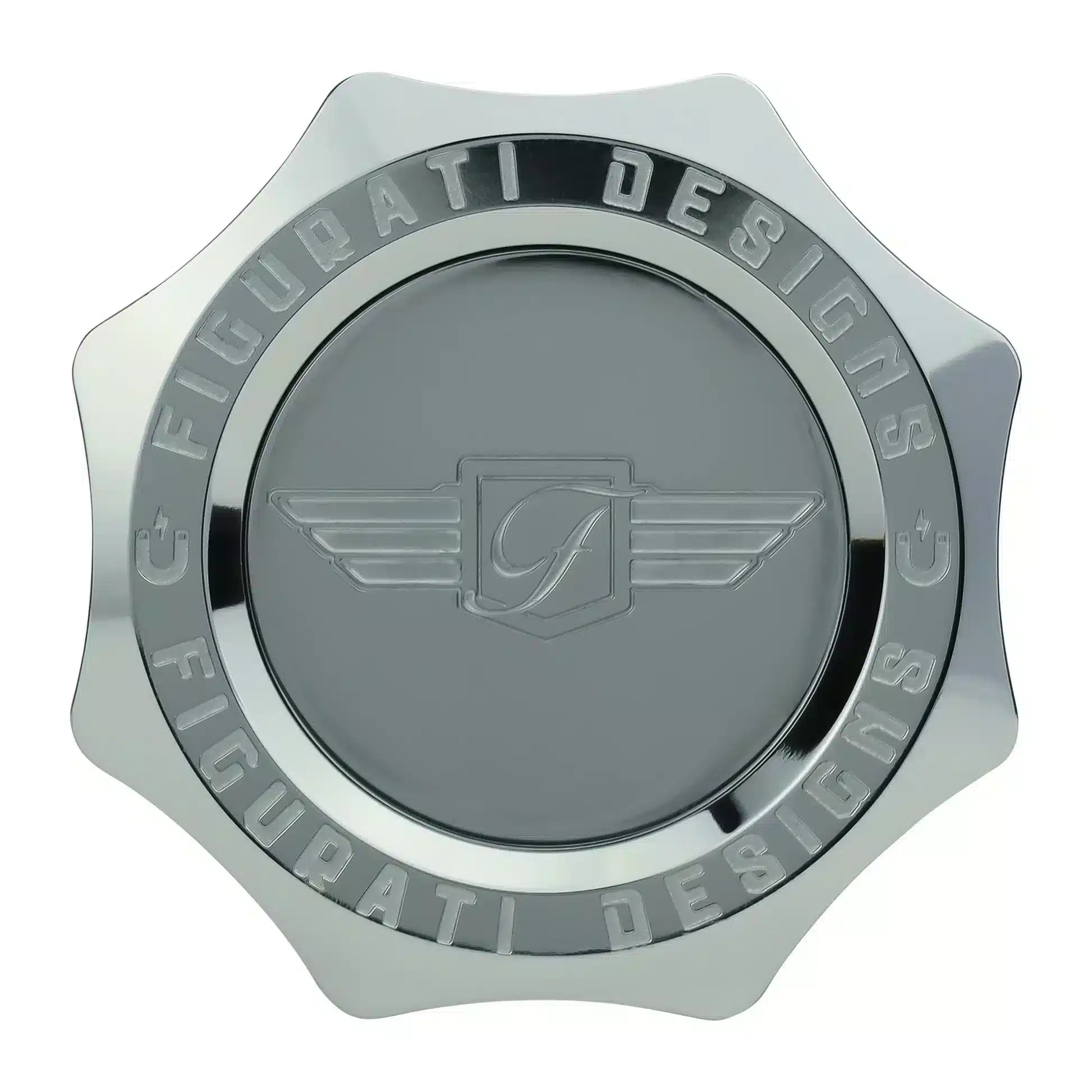 FIGURATI DESIGNS® Harley-Davidson Magnetic Dipstick M8 Curved Silver