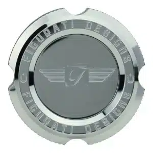 FIGURATI DESIGNS&reg; Harley-Davidson Magnetic Dipstick M8 Knurled Silver