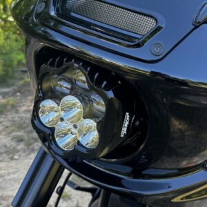 Custom Dynamics® Shark Demon™ 2 Street Legal Performance LED Headlight for Low Rider St