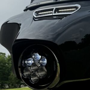 Custom Dynamics® Shark Demon™ Street Legal LED Headlight For 1994-2023 Batwing and Road King