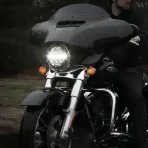 Alternative view of Denali Destroyer® STREET LEGAL LED Headlight Kit for '14-'23 Street Glide / Ultra / Bat Wing Fairings