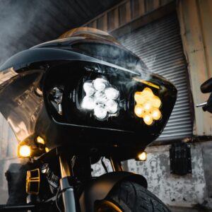 Custom Dynamics® Shark Demon® Headlight + Fog Lamp Combo Kit for Road Glide