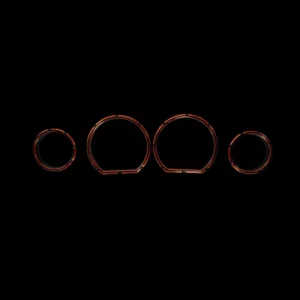 Detroit Choppers® Colored Gauge Bezels for '14-'23 Touring