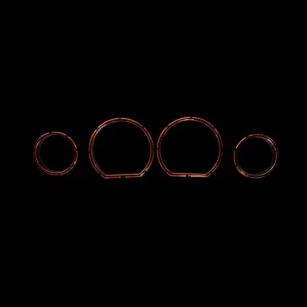 Detroit Choppers® Colored Gauge Bezels for '14-'23 Touring - RickRak