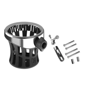 Ciro® GEN 2 Chrome Top Drink Holder with Chrome Perch Mount