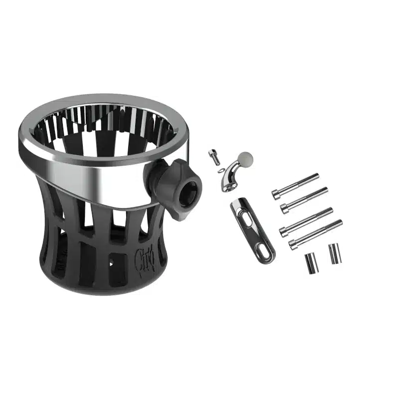 Ciro® GEN 2 Chrome Top Drink Holder with Chrome Perch Mount