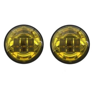 Custom Dynamics® Selective Yellow 4.5" Motorcycle LED Passing Lamps