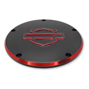 RickRak® Custom Derby Cover for '17-UP Harley M8 - Red, Blue & Orange