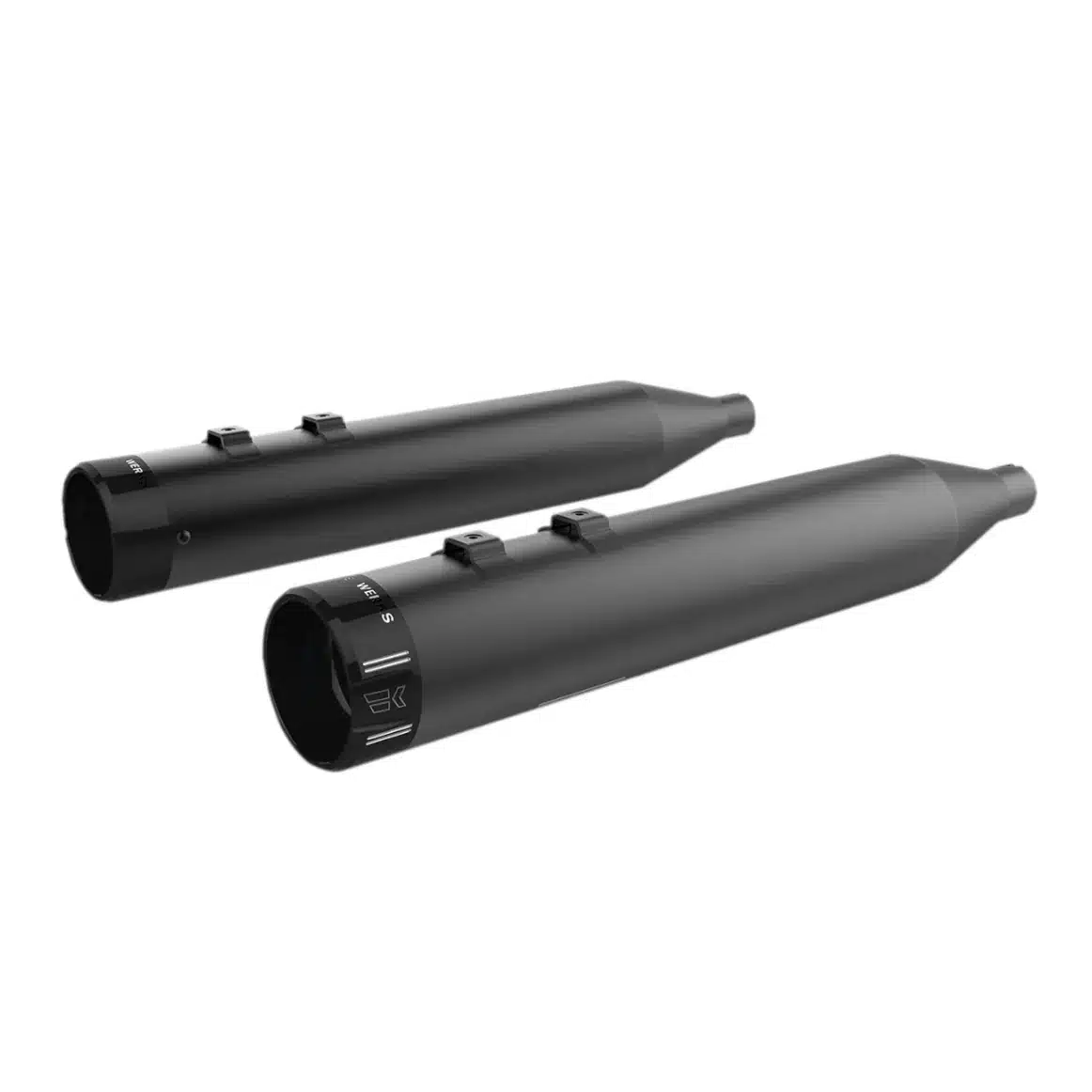 Khrome Werks® 4-1/2" HP-Plus® Slip-On Mufflers – Black with Klassic Tip