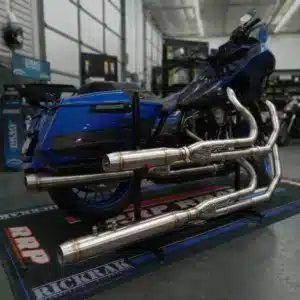 RRP&reg; RickRak Performance&trade; Harley M8 Touring Stainless 2-1 Exhaust Pipe in Full Length or Shorty