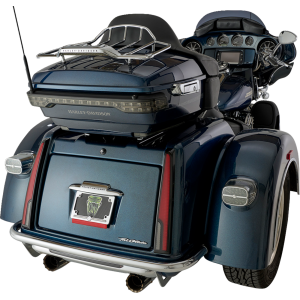 Ciro Calade® Tail Light - LED - Red Lens - Black - Tri Glide