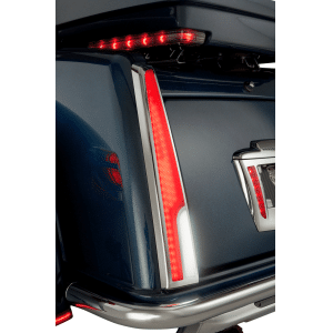 Alternative view of Ciro Calade&reg; Tail Light - LED - Red Lens - Chrome - Tri Glide