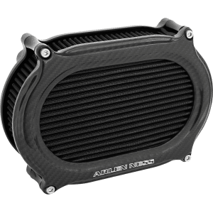 Arlen Ness® Stage 2 Carbon Fiber Oval Performance Air Filter Kit 600-262