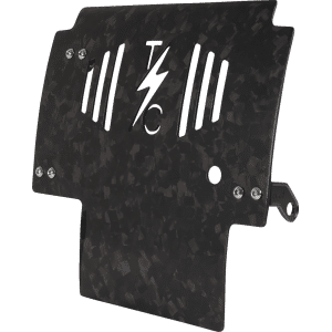 Thrashin® Skid Plate - Carbon Fiber/Forged - With Black Brackets - FLHX/FLTRX TSC-3035-1