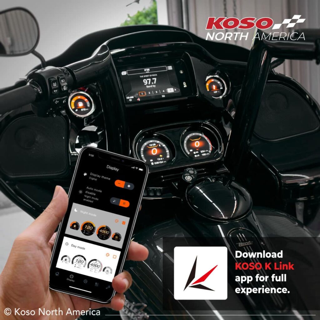 Koso® HD-03X TFT Gauge Set - Harley-Davidson® BA064930 - RickRak