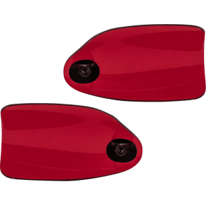 Alternative view of Flare® Handguards - Harley-Davidson Cable Clutch '82-'25 - Red KWS-01-0129-CC