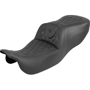 Saddlemen® Roadsofa™ Seat - RG 3 or FreeWheeler w/o Backrest - Carbon Fiber - Lattice Stitch - FLRT/FLTRT