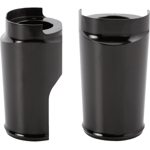 Arlen Ness® Fat Tire Fork Boot Cover - '99-'13 - Black Anodized - Smooth 20-042