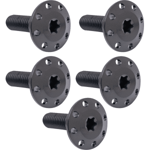 Arlen Ness® Bolt Kit - Holeshot/Front/Floating/Brake Rotor - Spoke Mount - Black - 5 Pack 300-907