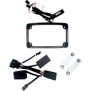 Custom Dynamics® License Plate Frame '23-'25 Touring - LED - Black TF05-23-B