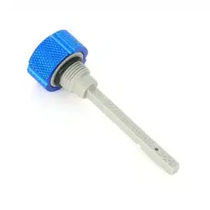 Alternative view of Figurati® Performance Magnetic Transmission Dipstick for Harley-Davidson M8 (2017-2025) - Knurled Blue