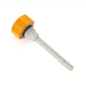 Alternative view of Figurati® Performance Magnetic Transmission Dipstick for Harley-Davidson M8 (2017-2025) - Knurled Gold