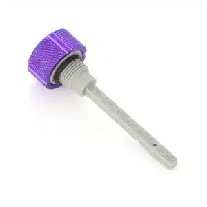 Alternative view of Figurati® Performance Magnetic Transmission Dipstick for Harley-Davidson M8 (2017-2025) - Knurled Purple