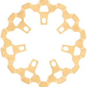 Lyndall Racing® Brake Rotor - Front - 11.8" - Gold 3-622