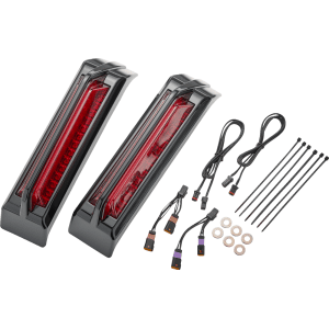 Ciro® '23-'25+ Filler Panel Tail Lights - Red Lens - Black 42053