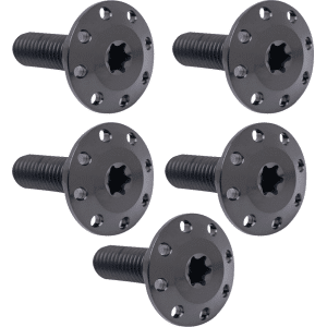 Arlen Ness® Bolt Kit - Holeshot/Front/Floating/Brake Rotor - Spoke Mount - Black - 5 Pack 300-915