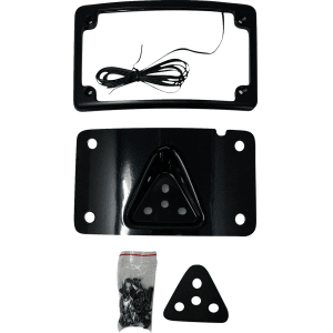 Kodlin® 3-Hole License Plate Mount - Curved - Black KUS20352